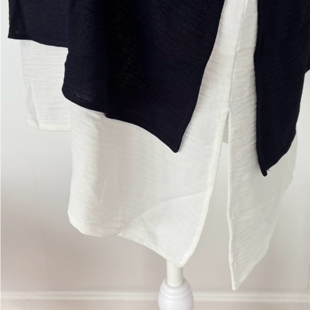 Franne Golde Tunic Size XL Navy and White - Picture 5 of 17